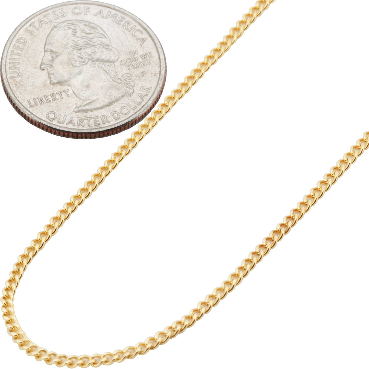 1.5mm Cuban Link Chain 24"