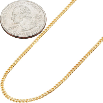 1.5mm Cuban Link Chain 24"