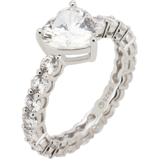 Heart Engagement Ring Size 9