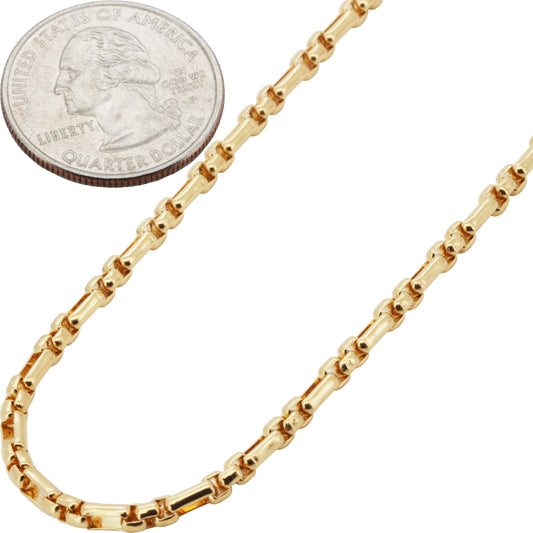 3mm Figaro Box Chain 24"