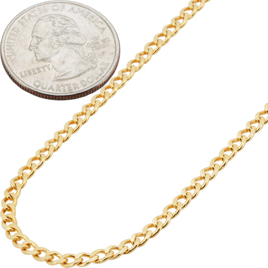 3.5mm Cuban Link Chain 24"
