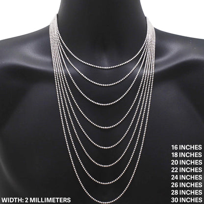 2mm Mooncut Chain 26"