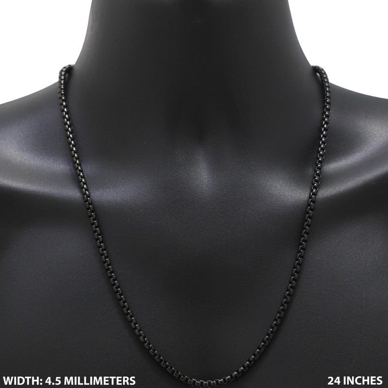 4.5mm Box Chain 24"