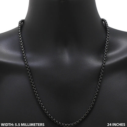 5.5mm Box Chain 24"