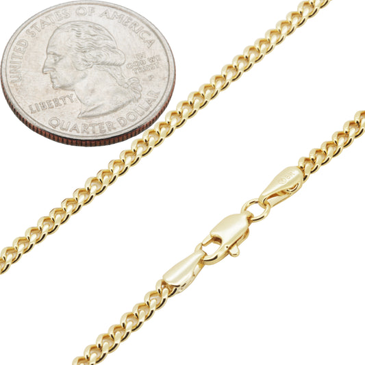 3mm Miami Cuban Link Chain 24"