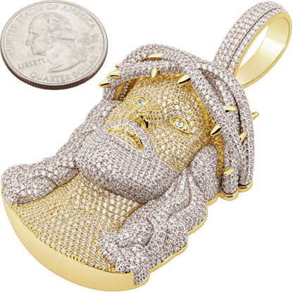 Two-Tone Jesus Piece Pendant L