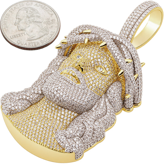 Two-Tone Jesus Piece Pendant L