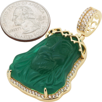 Jade Jesus Piece Pendant