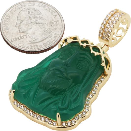 Jade Jesus Piece Pendant