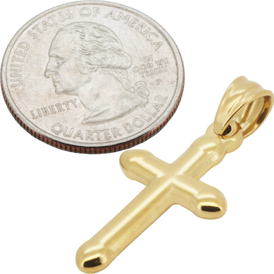 Plain Rounded Cross Pendant