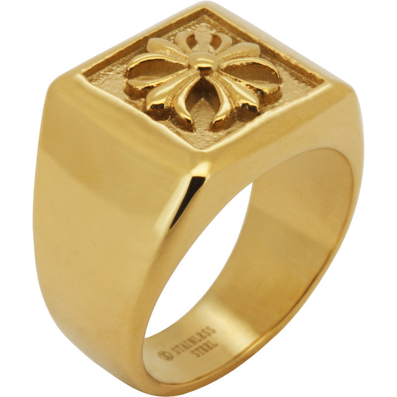 Flared Cross Signet Ring Size 10