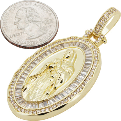Virgin Mary Medallion Pendant