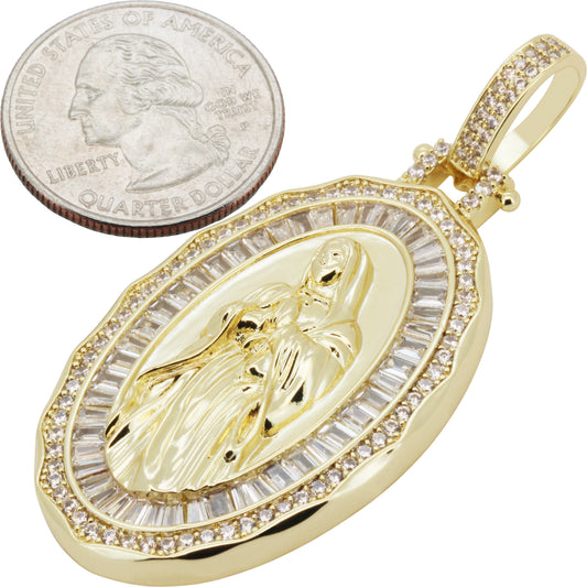 Virgin Mary Medallion Pendant