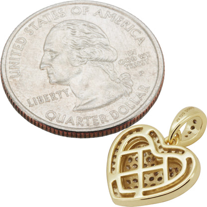 Moissanite Heart Pendant