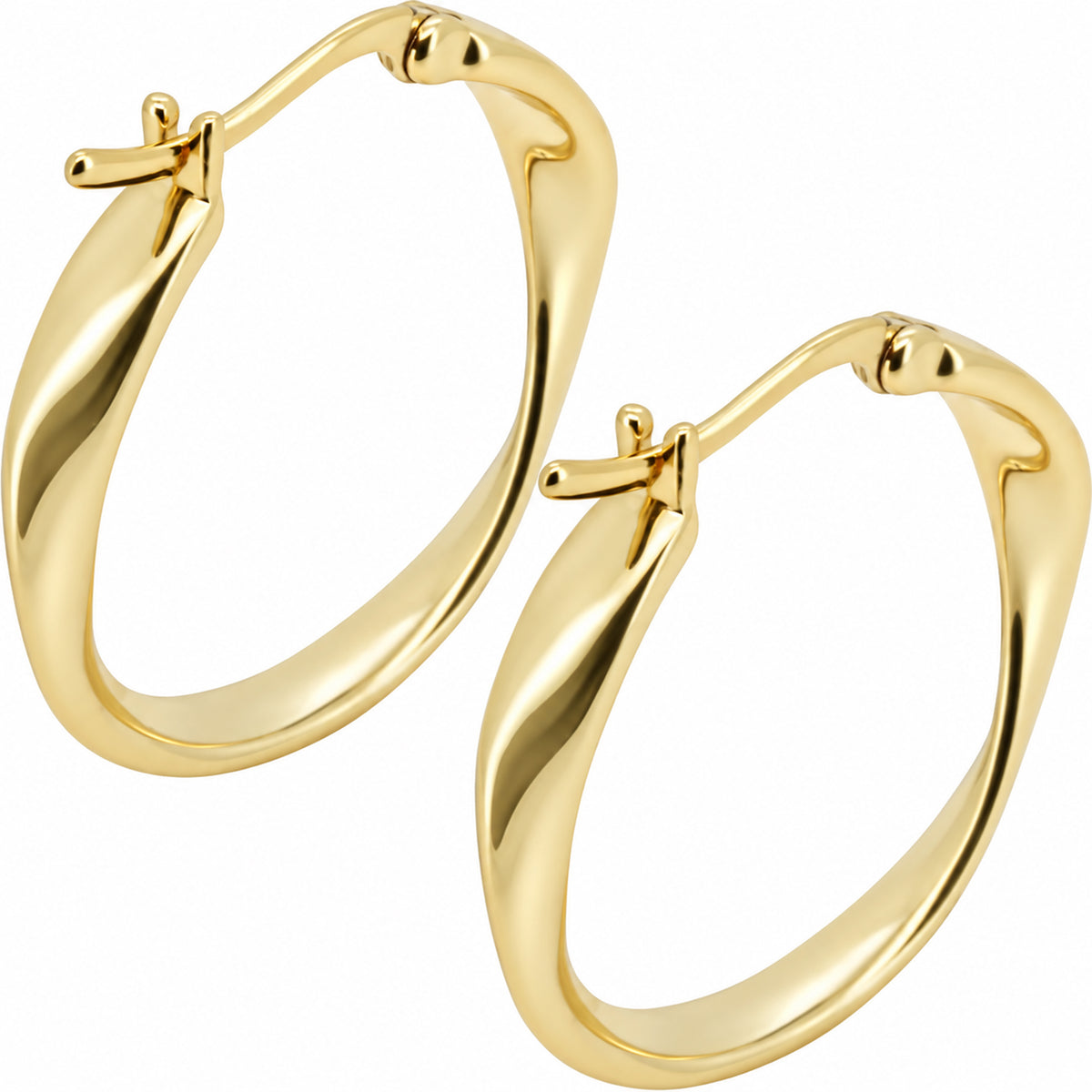 3x25mm Twisted Hoops S