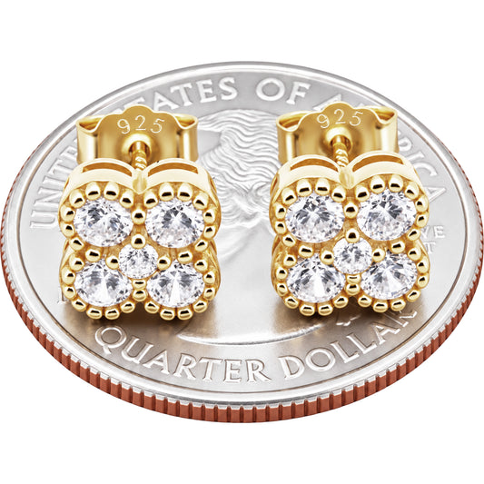 8mm Clover Studs
