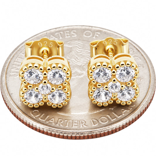 8mm Clover Studs