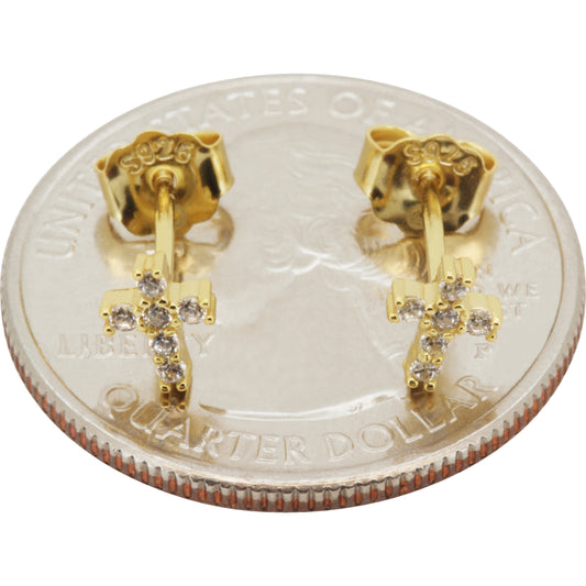 6mm Tennis Cross Studs