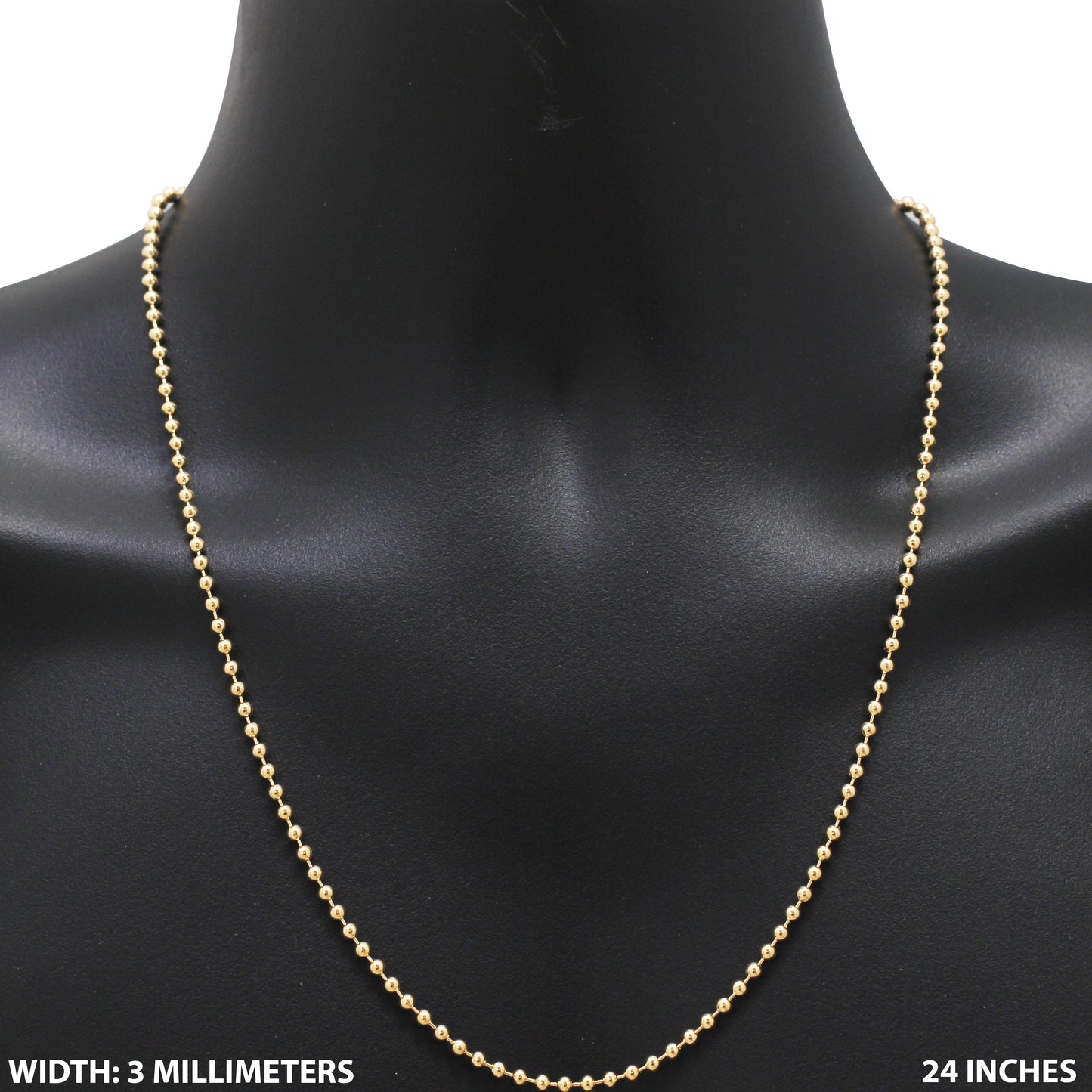 3mm Ball Chain 24"