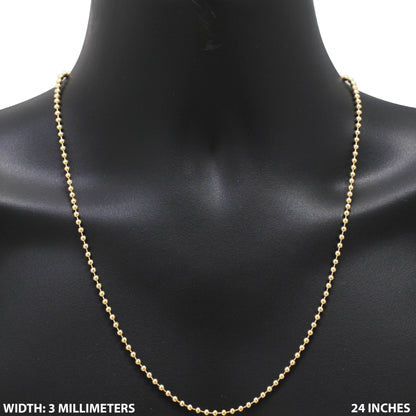 3mm Ball Chain 24"