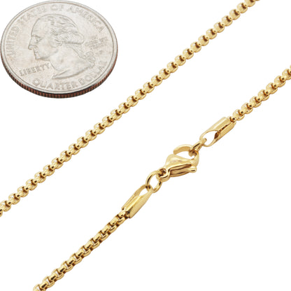 2mm Box Bracelet 7.5"