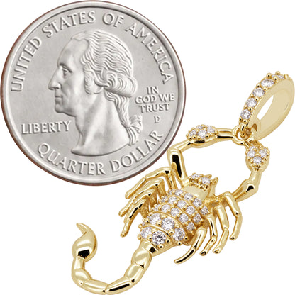 0.29ctw Moissanite Scorpion Pendant