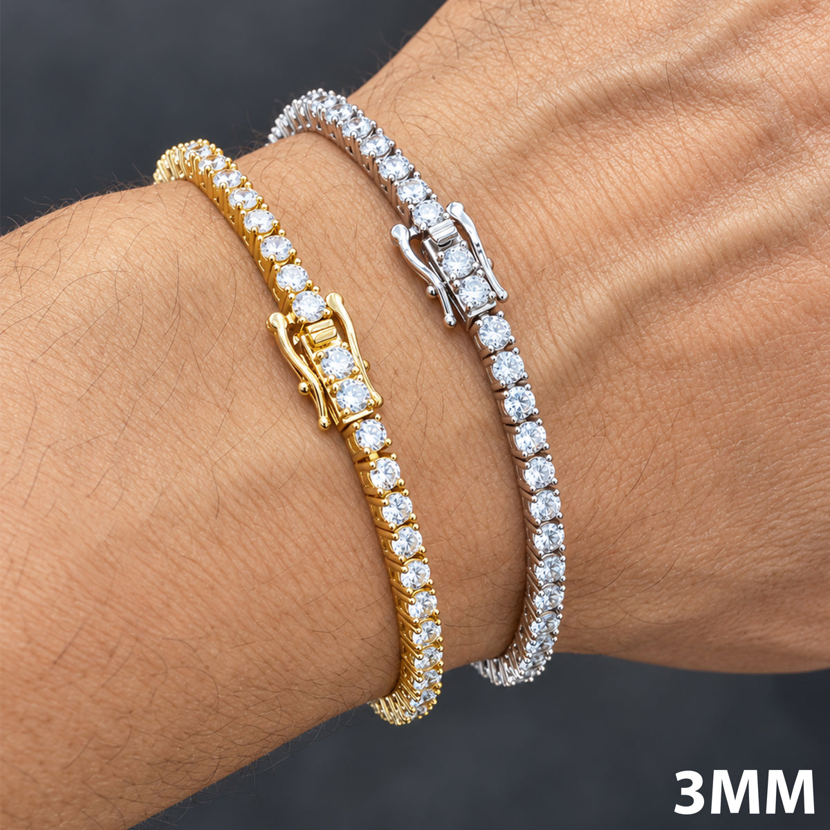 3mm Tennis Bracelet 7.5"