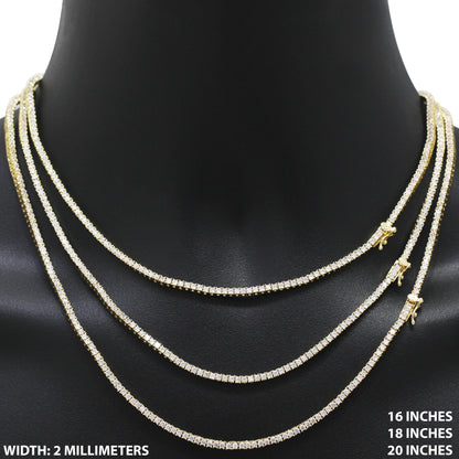 2mm Tennis Chain 16"