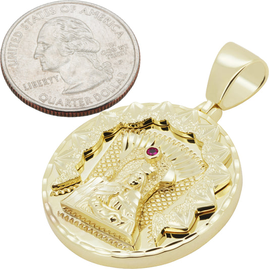 Virgin Mary Medallion Pendant L