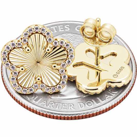 12mm Floral Cluster Studs