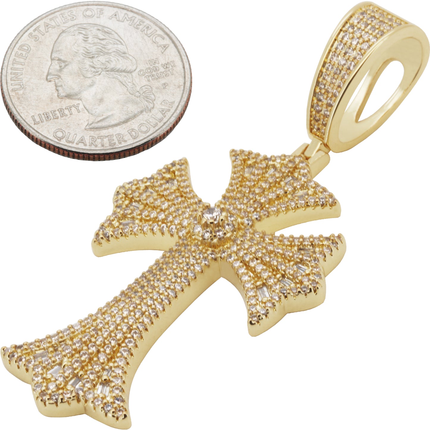 Flared Cross Pendant