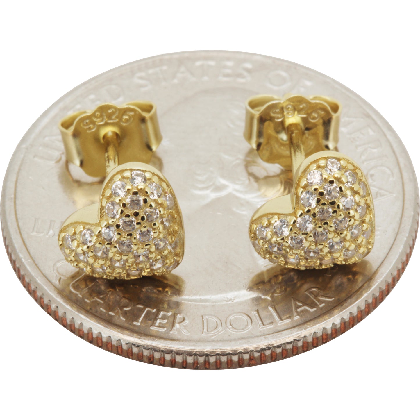 8mm Puffy Heart Studs