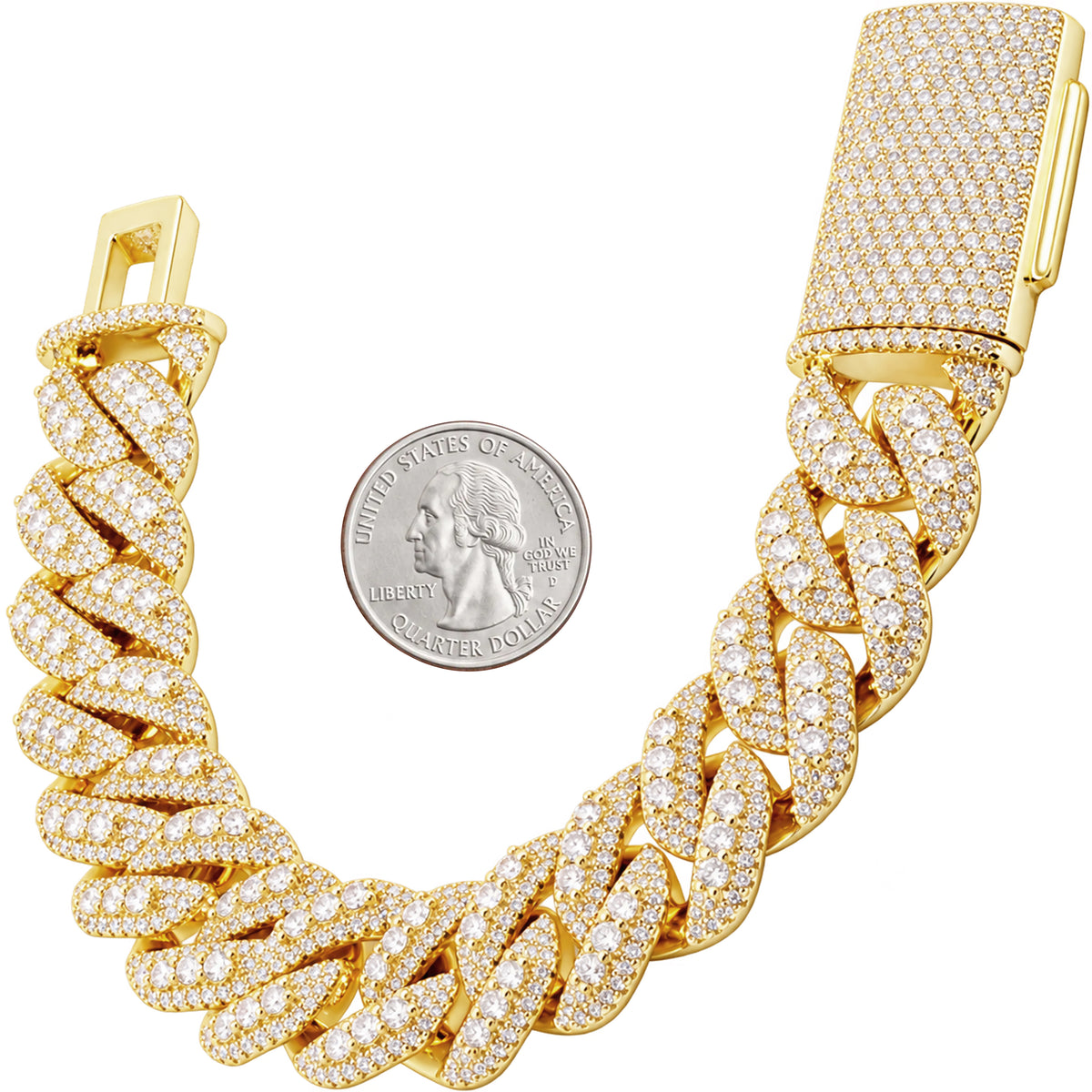 20mm Cuban Link Bracelet 8.5"