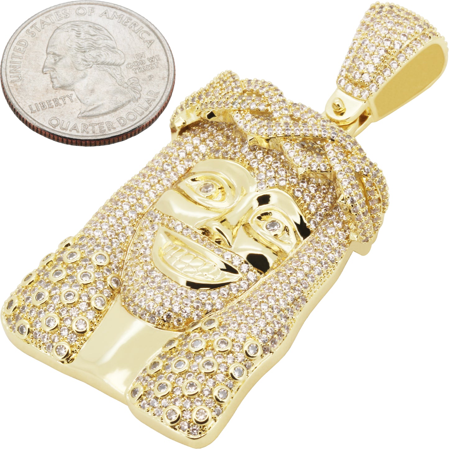 Laughing Jesus Piece Pendant