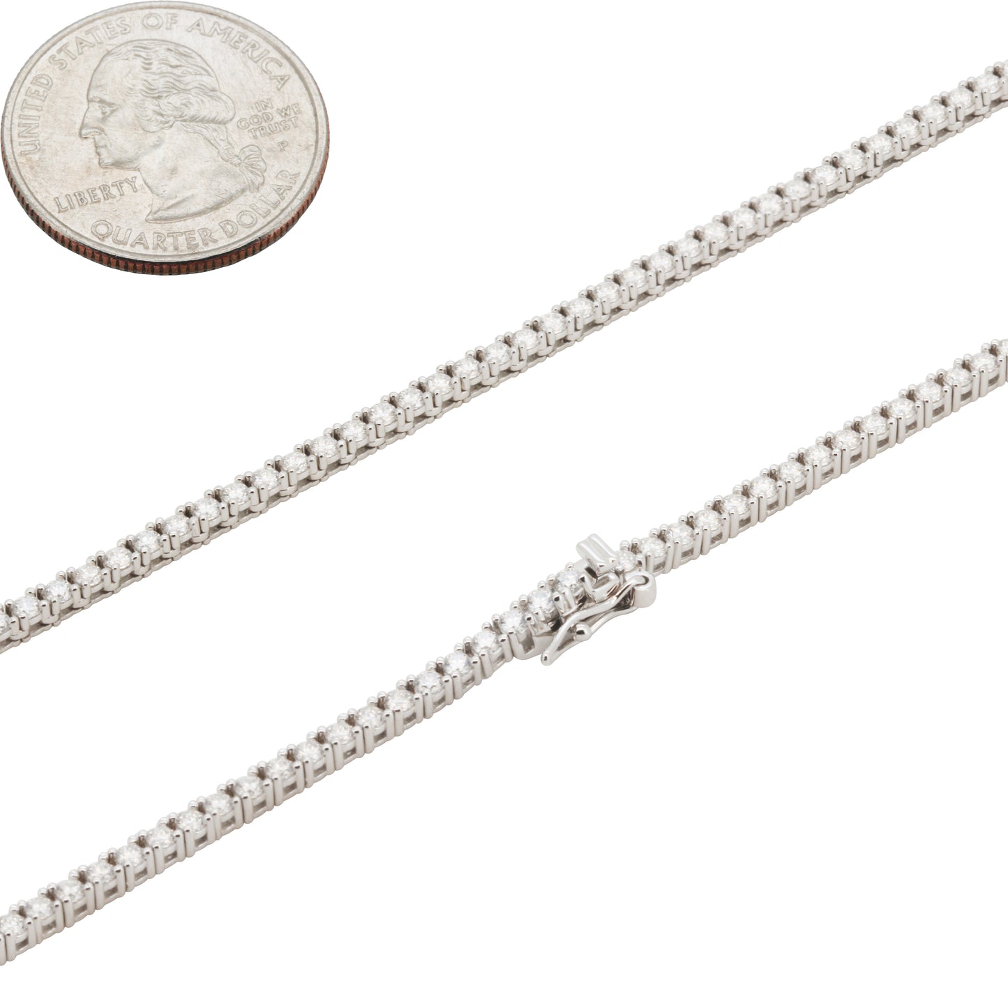 2mm Moissanite Tennis Chain 20"
