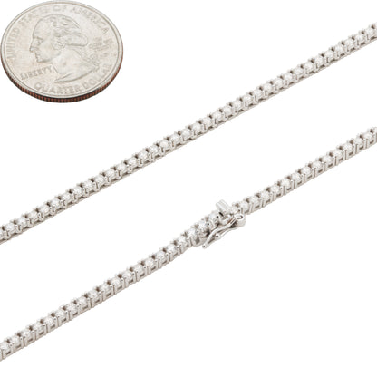 2mm Moissanite Tennis Chain 20"