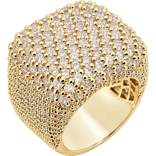 25mm Cluster Square Statement Ring Size 8