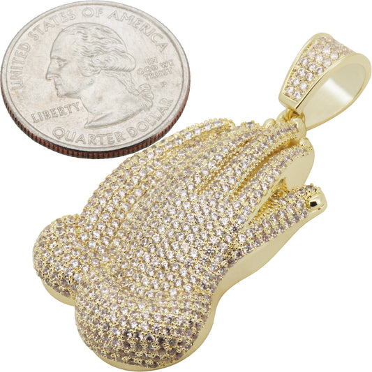 Praying Folded Hands Pendant L