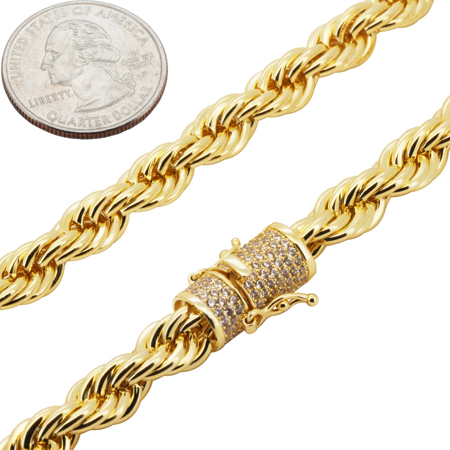 8mm Rope Chain 24"