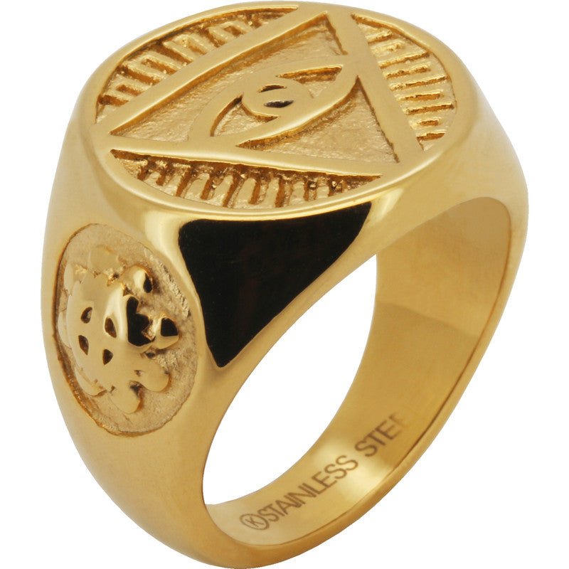 Eye of Providence Signet Ring Size 9