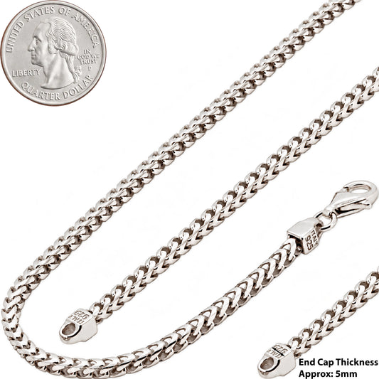 3mm Franco Box Chain 24"