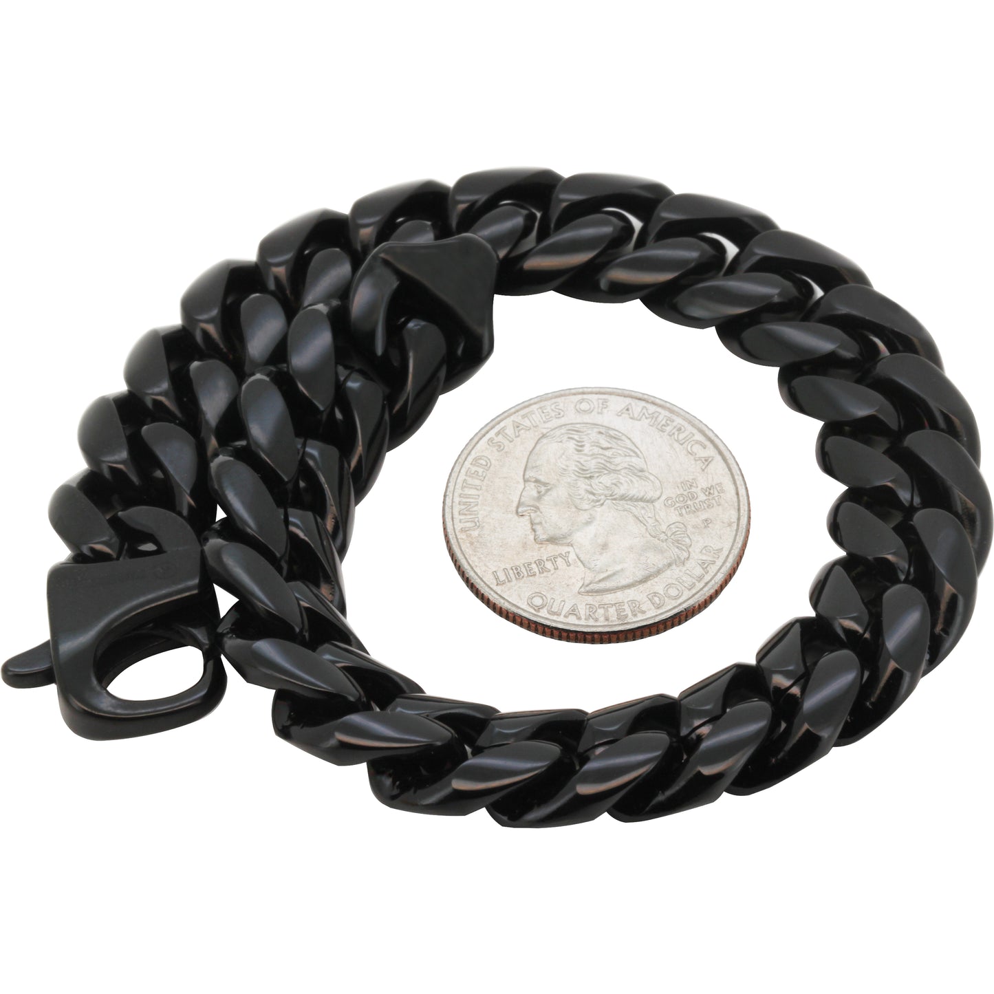 12mm Miami Cuban Link Bracelet 8.5”