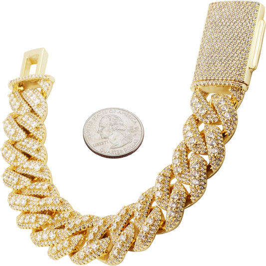 20mm Cuban Link Bracelet 8.5"