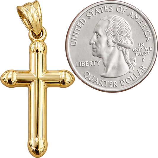 Plain Rounded Cross Pendant