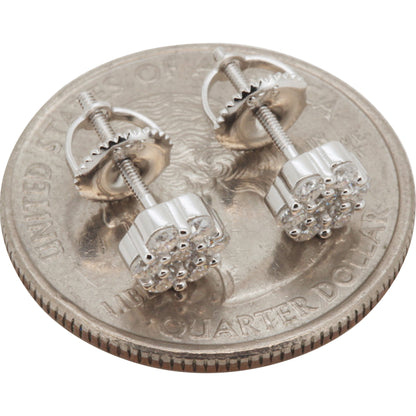 6mm Moissanite Cluster Studs