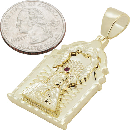 Virgin Mary Medallion Pendant L