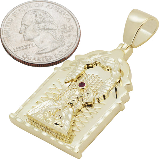Virgin Mary Medallion Pendant L