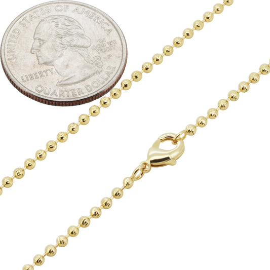 2mm Mooncut Chain 24"