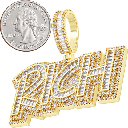 Baguette Rich Pendant