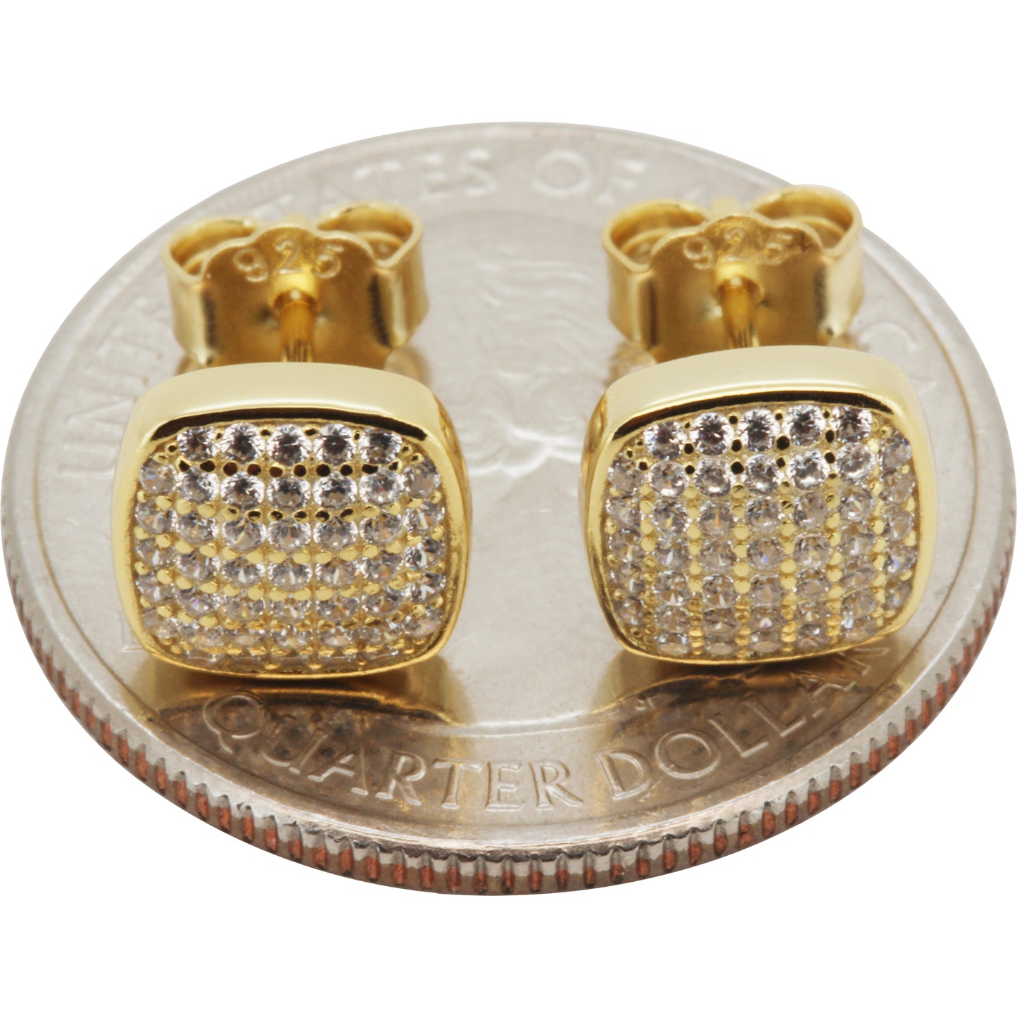 10mm Puffy Square Studs